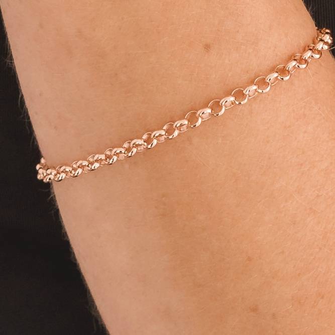 Rose Gold Belcher Chain Bracelet