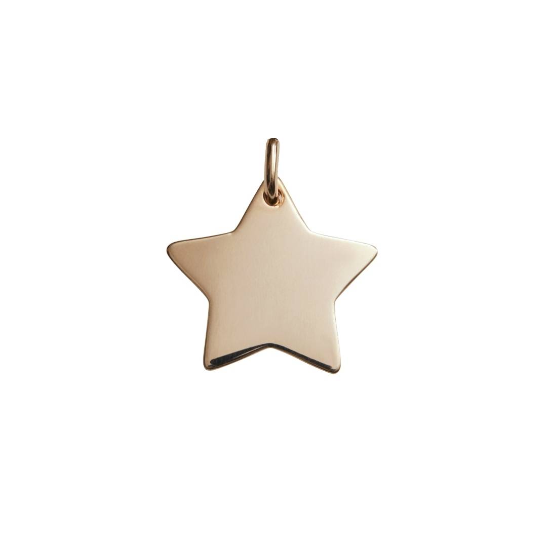 rose gold star pendant