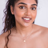 satellite chain mini disc rose gold