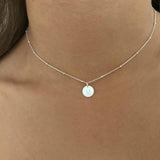 Silver Mini Disc Pendant