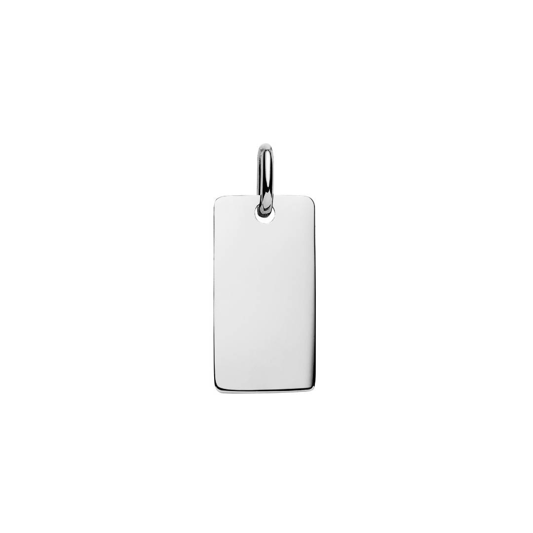 sterling silver bar pendant