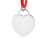 Engraved Silver Heart Ornament
