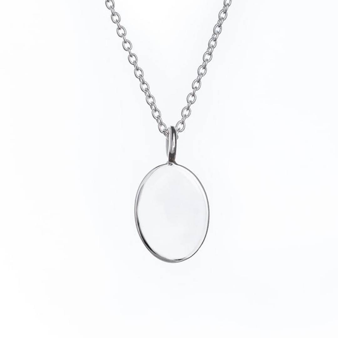 Silver Oval Necklace