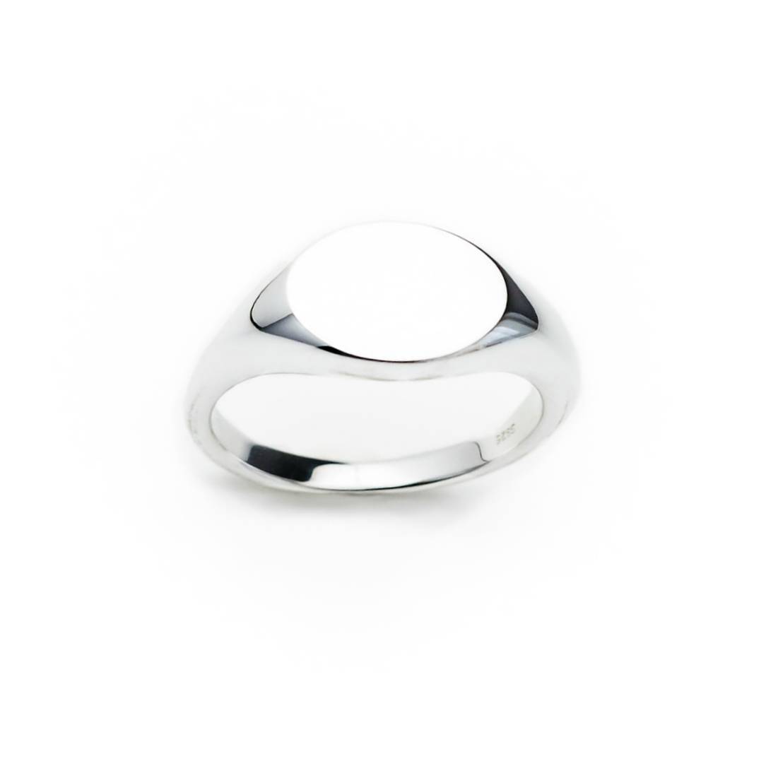 silver signet ring engraving design