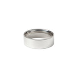 silver statement band ring