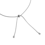 silver adjustable necklace