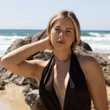 adjust this silver pebble necklace to wear shorter