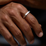 Silver Signature Slim Signet