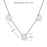 Triple Disc Necklace