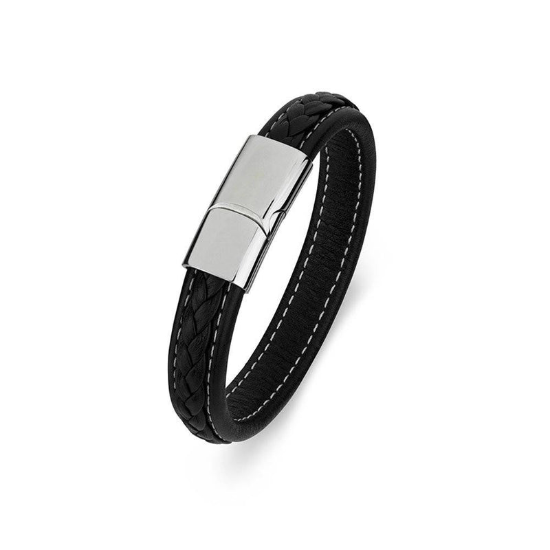 men's leather bracelet engravable