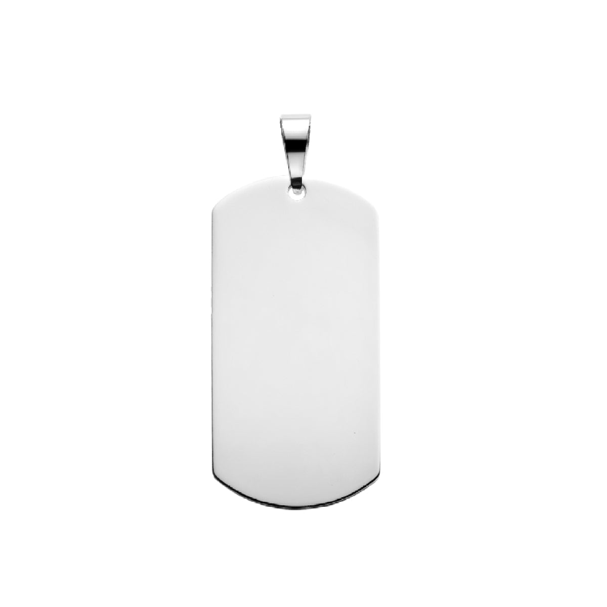 Men's Steel Dog Tag Pendant
