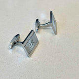 Brushed/Polished Stainless Steel Rectangle Cufflinks