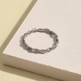 Twisted Rope Ring - Silver or Gold