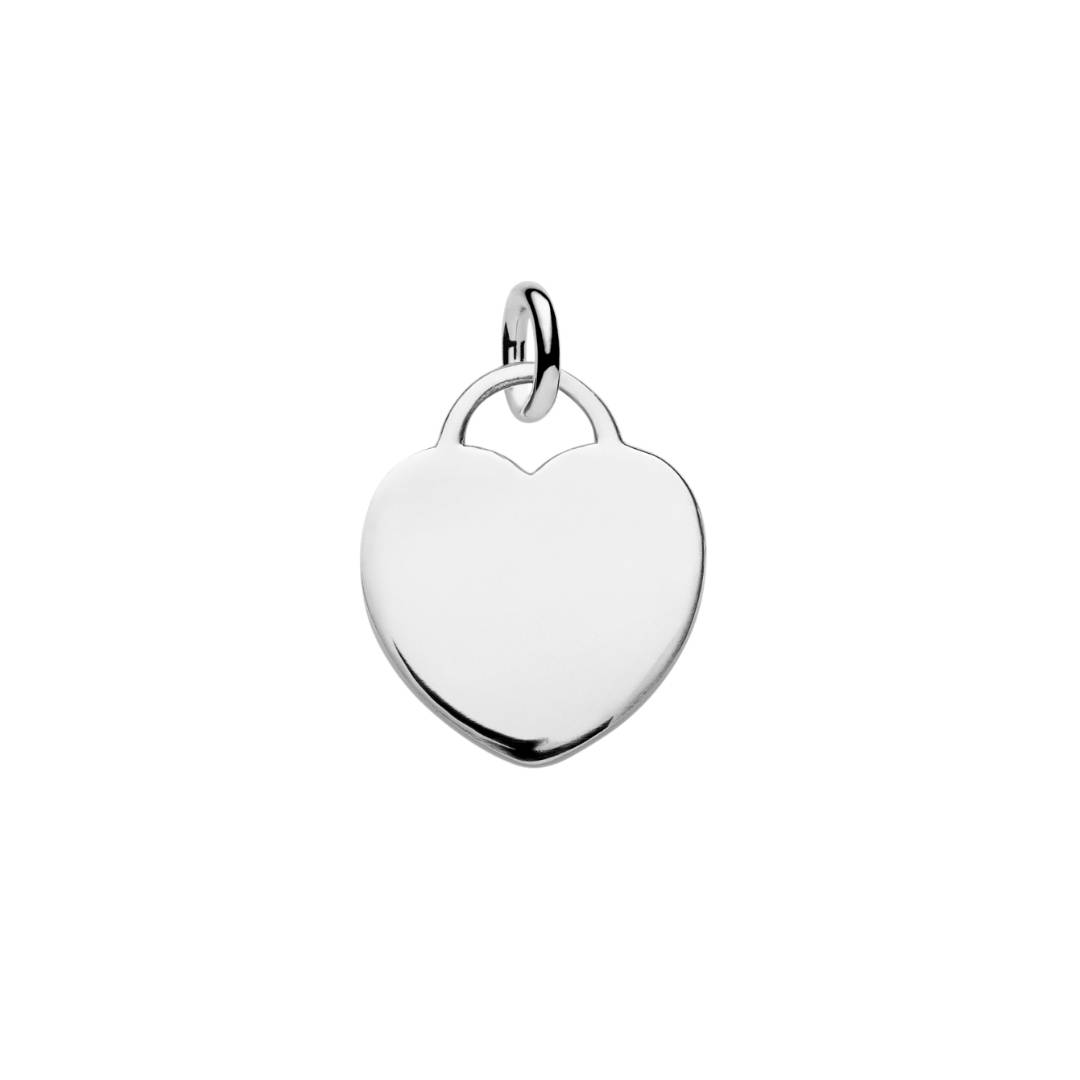 sterling silver heart tag to engrave