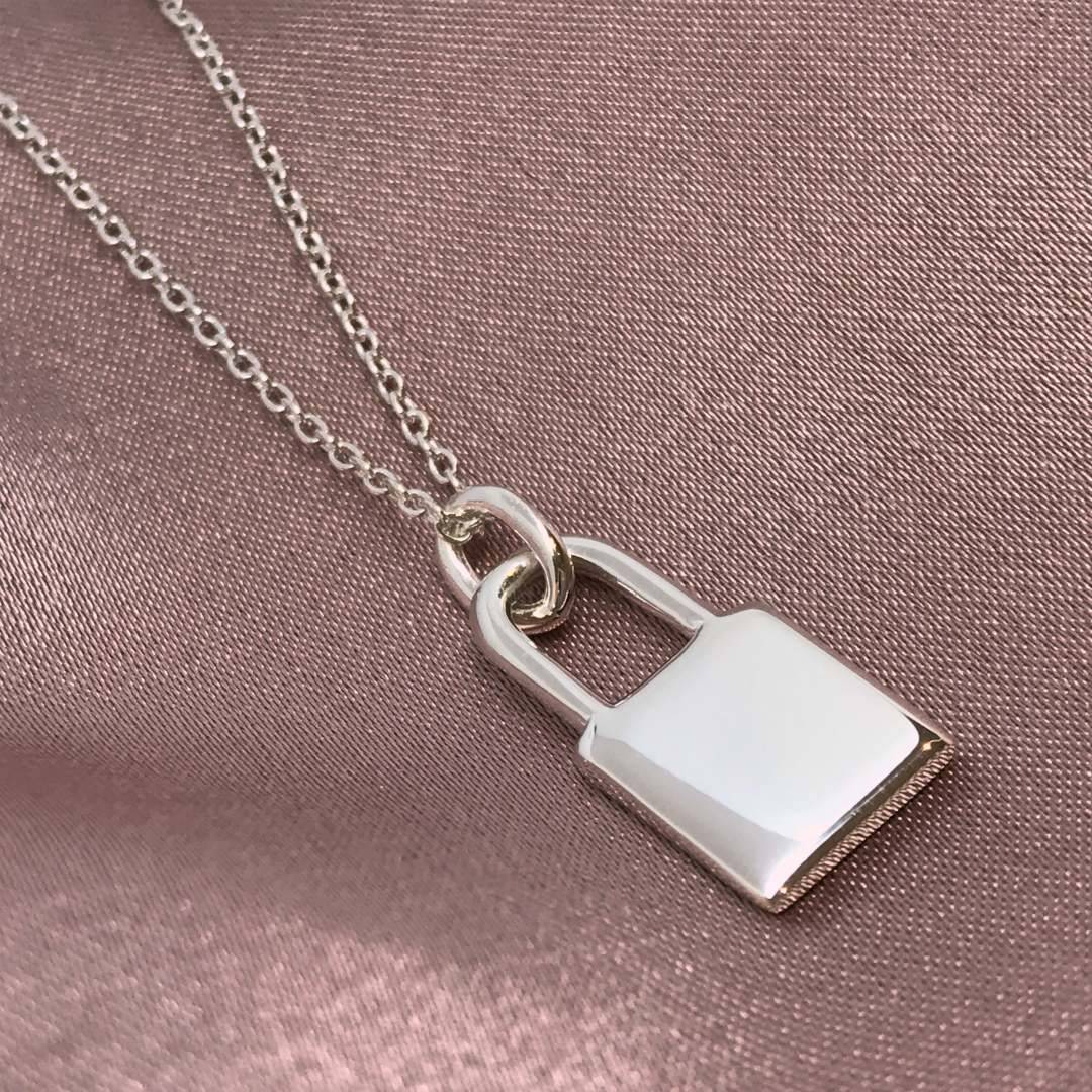 Silver Lock Necklace