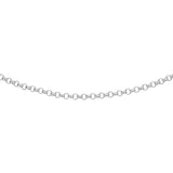 50cm rolo chain sterling silver round links