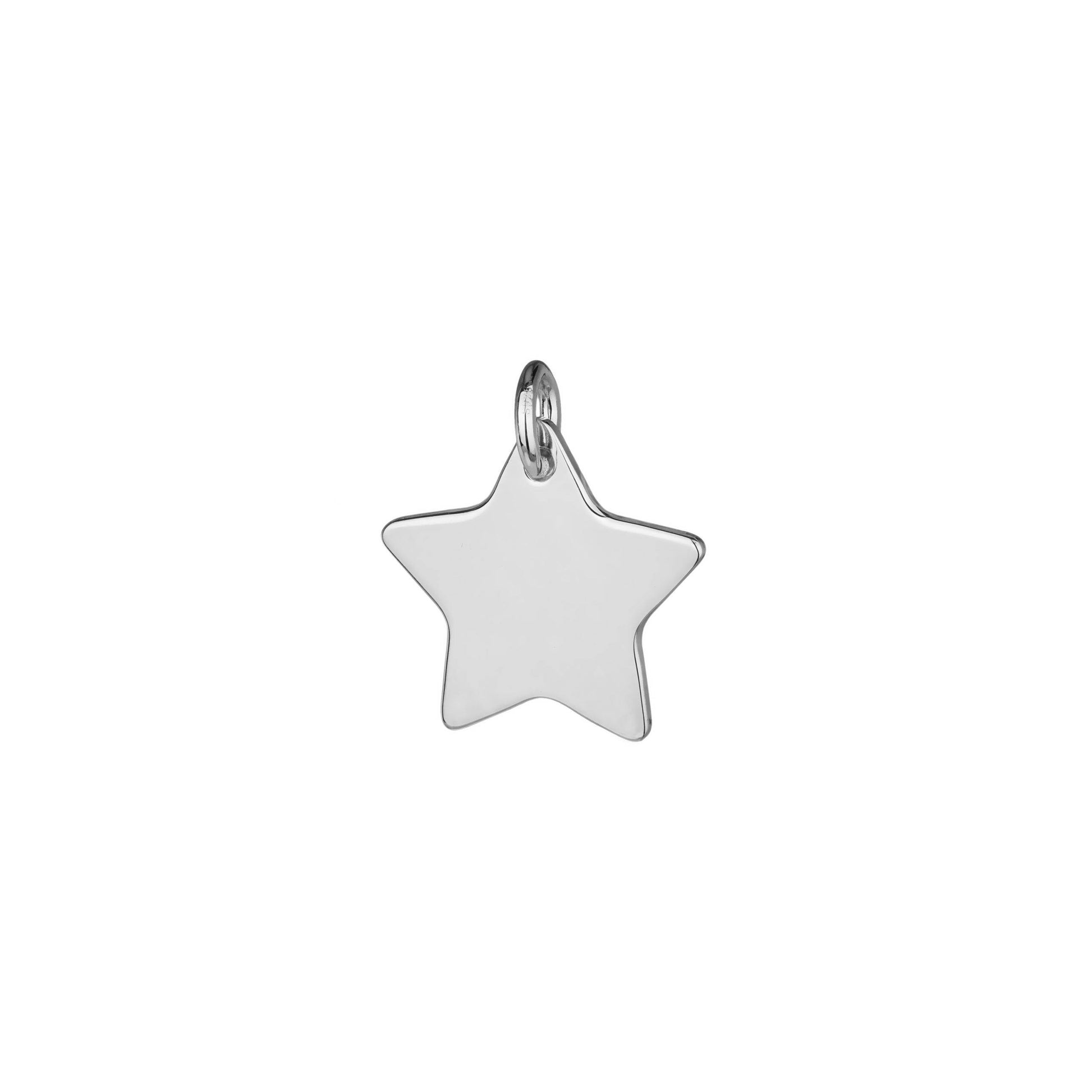 personalise this sterling silver star pendant