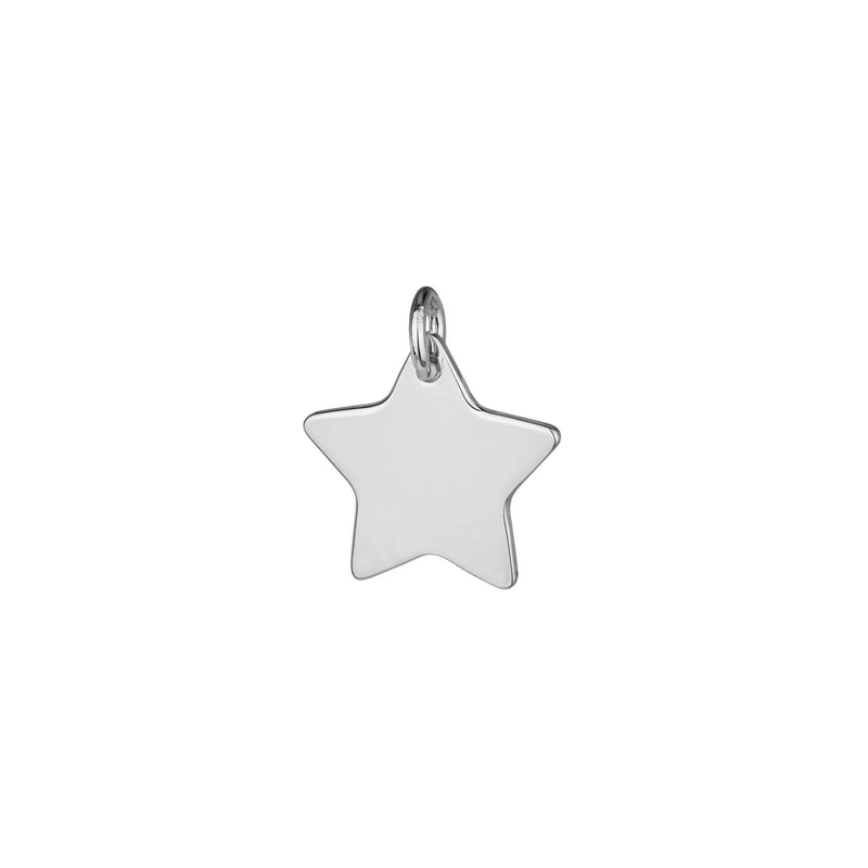 personalise this sterling silver star pendant