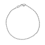 Silver French Rope Bracelet