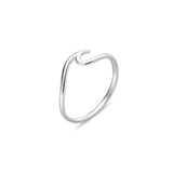 sterling silver wave ring