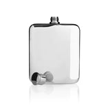 Stylish custom engravable flask made from polished stainless steel, suitable for birthdays, anniversaries, and more