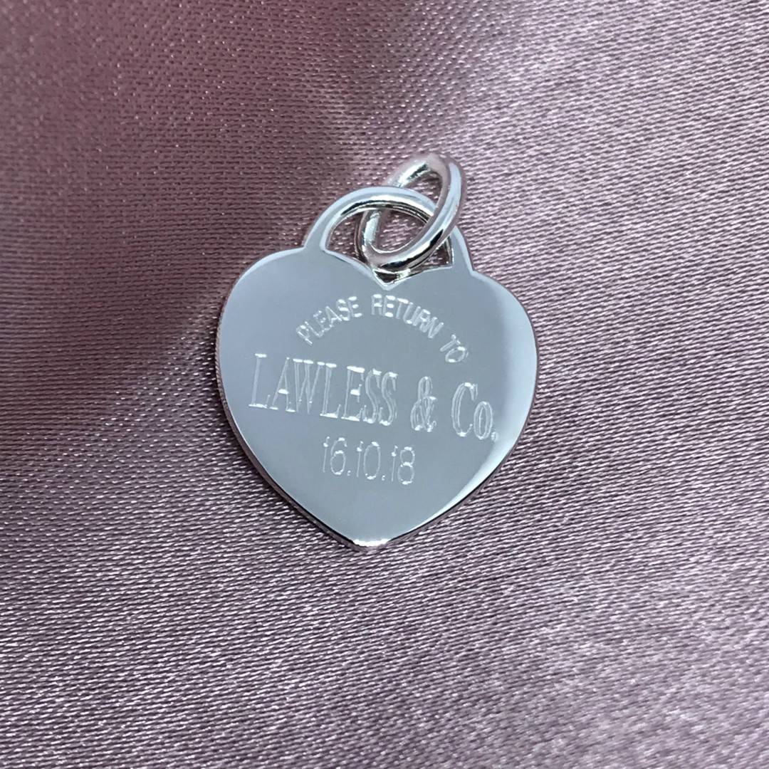 Tiffany & shops Co heart tag