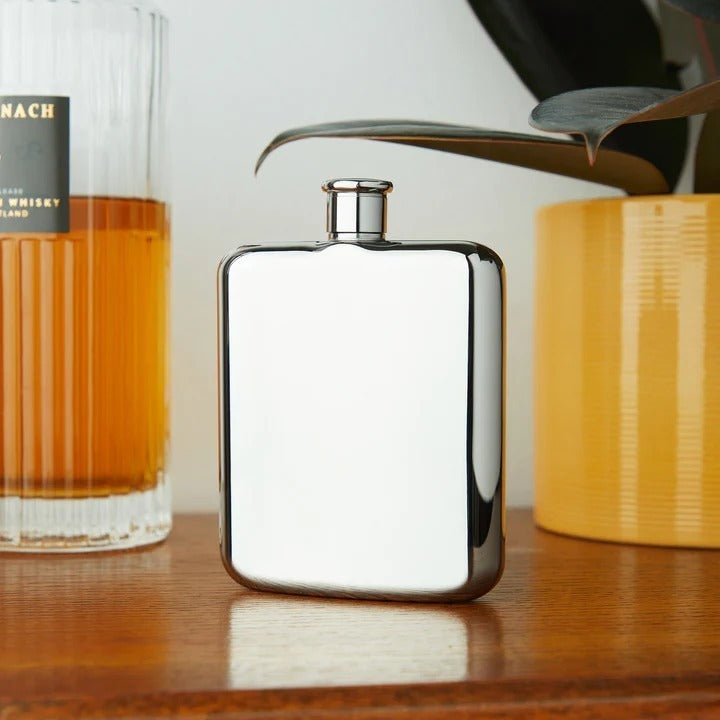 Viski hip flask designed as a thoughtful groomsmen gift, engraved with initials or a special date.