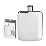 Viski Silver Flask engraved retirement gift