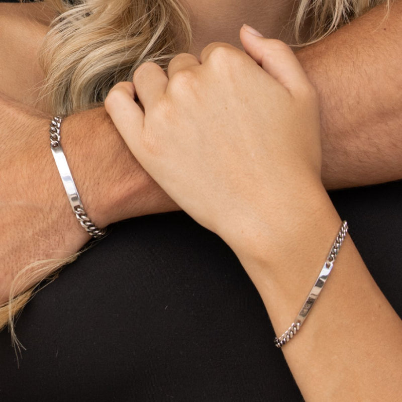 stainless steel id braclets engraved 