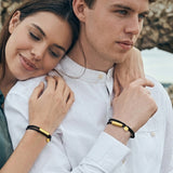 wrap leather bracelet engrave the disc 
