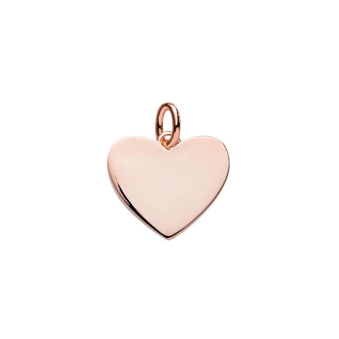rose gold heart pendant to engrave