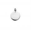 sterling silver 15mm disc pendant