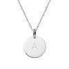 Personalised with letter A , initial necklace from TheSilverStore