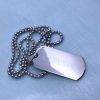 mens dog tag necklace engraved with roman numeral date