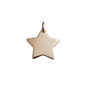 rose gold star pendant