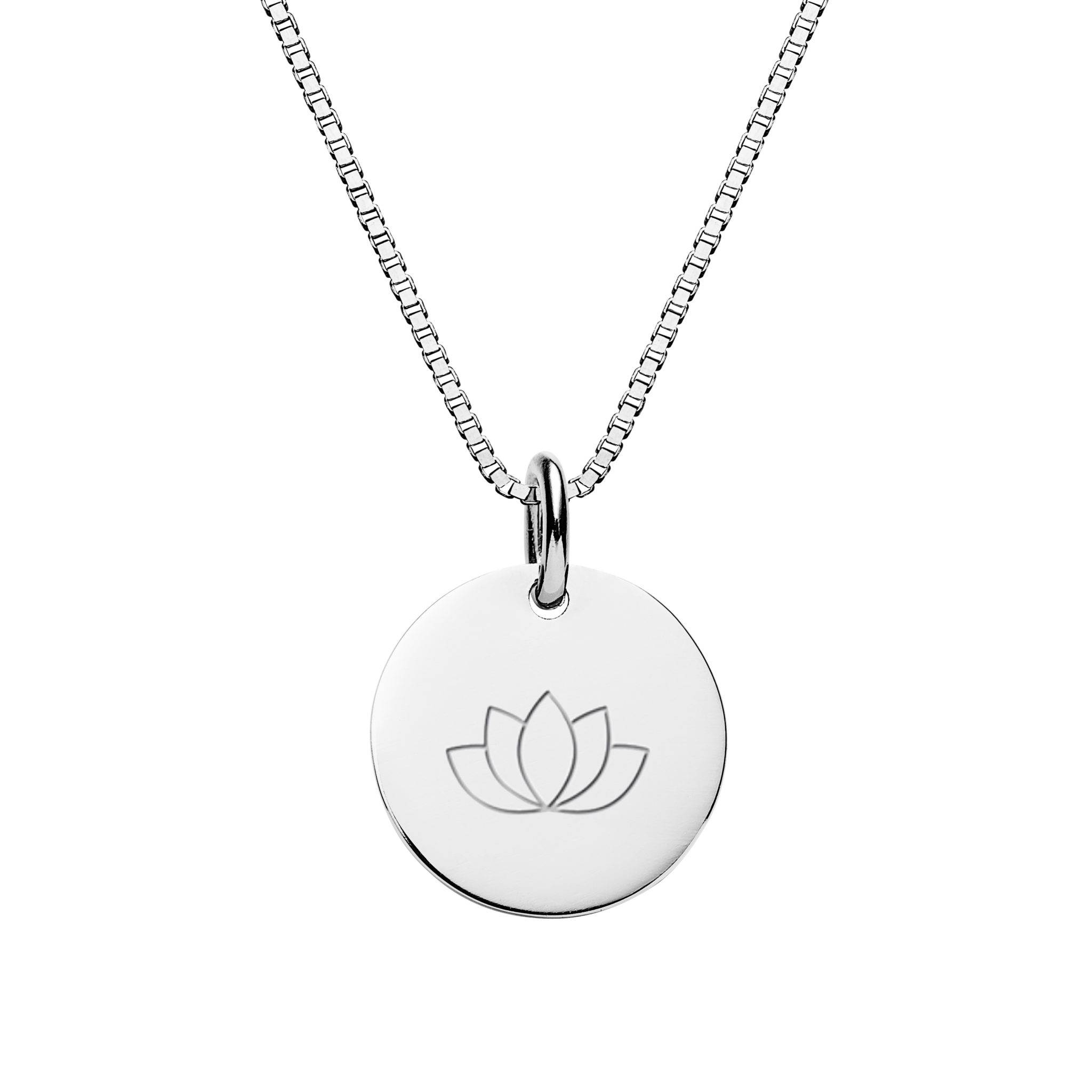 Personalised Disc Necklace - Engraved Jewellery From The Silver Store ...