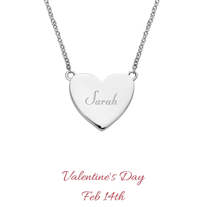 Valentine's Gift Ideas - engraved necklaces