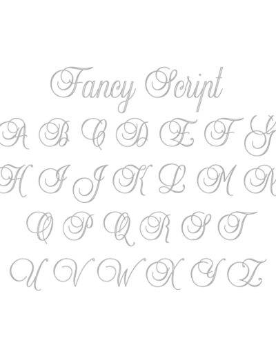 Fancy Engraving Font - The Silver Store