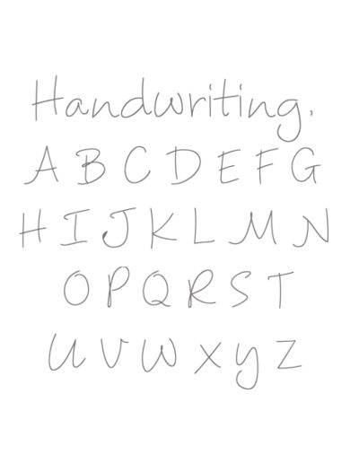 Handwriting Engraving Font - The Silver Store