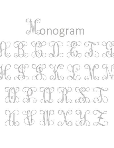 Monogram Engraving Font - The Silver Store