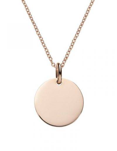rose gold initial necklace