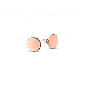 rose gold disc earrings you can engrave