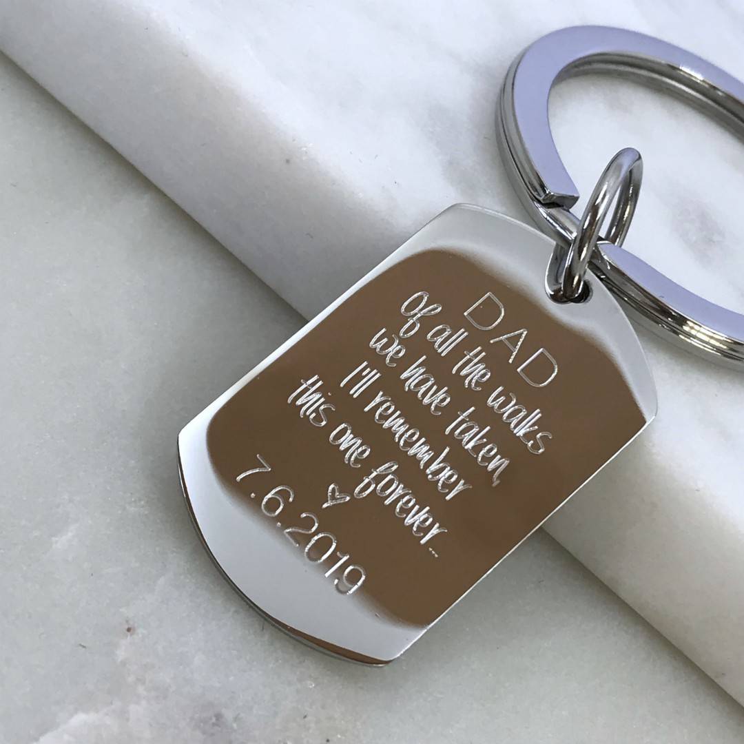 father of the bride keyring gift