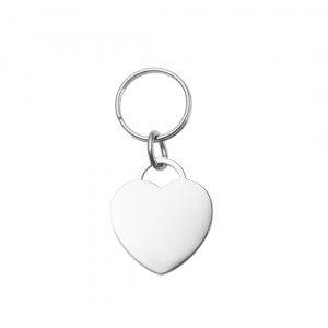 small heart pet tag engrave with pets name