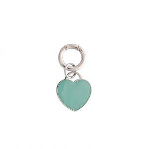 large enamel heart pendant