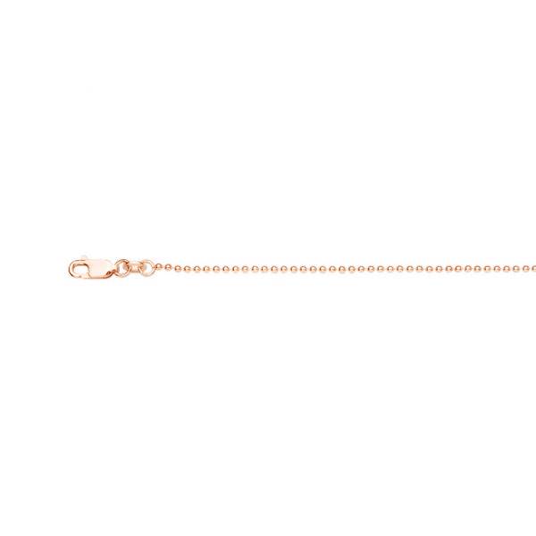 45cm Rose Gold Ball Chain | The Silver Store