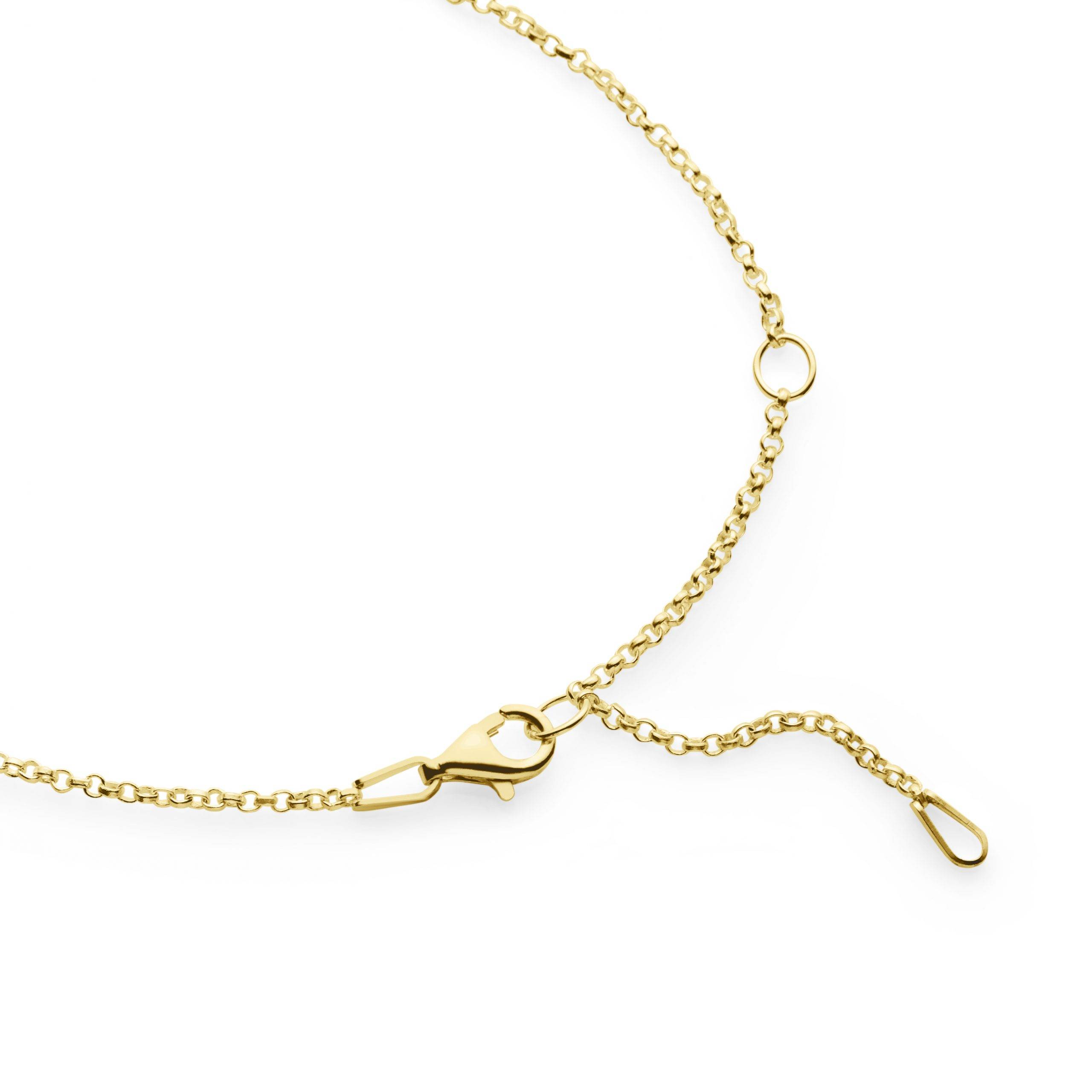 yellow gold plated chain 50cm