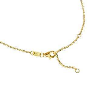 yellow gold cable chain clasp