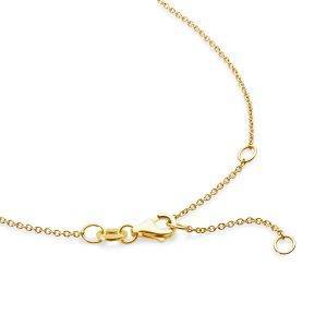 yellow gold cable chain 42cm
