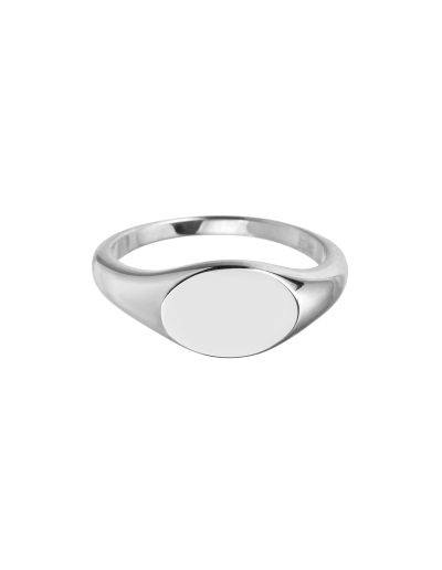 personalise this sterling silver womens signet ring